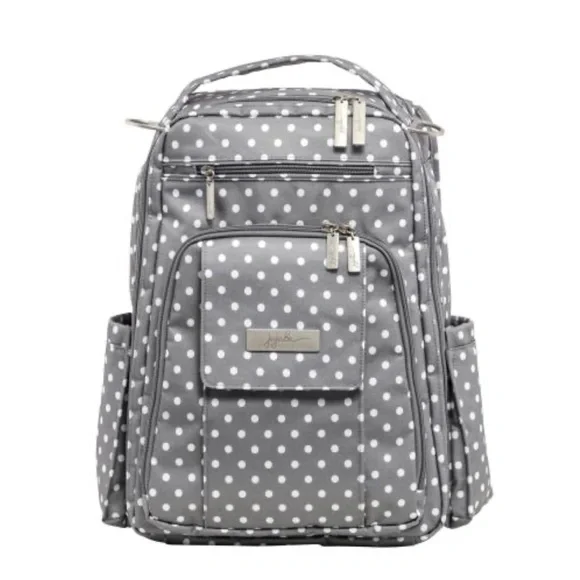 Ju-Ju-Be Gray Polka Dot Baby Bag - Picture 1 of 13